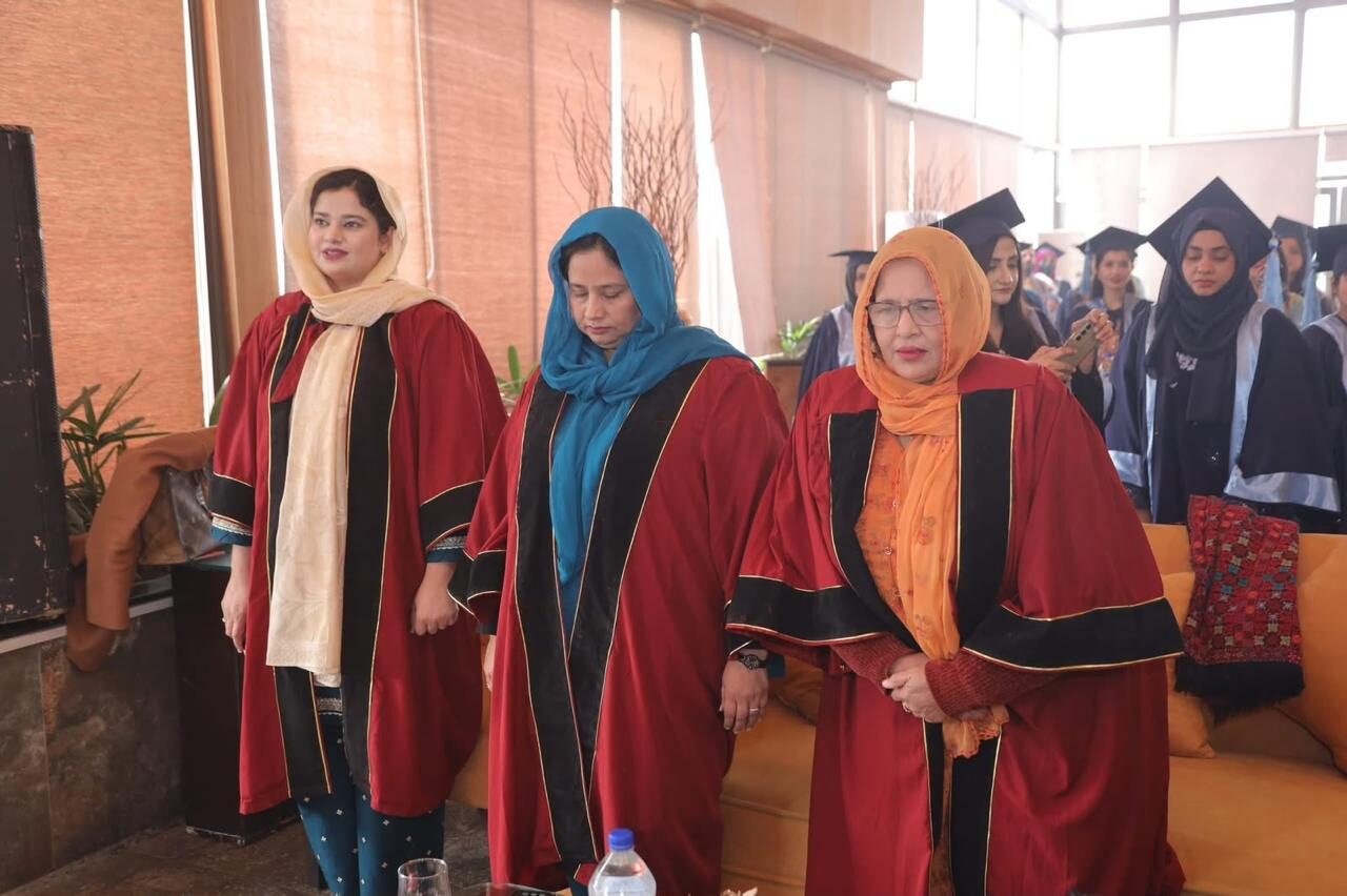 NACON faculty members in red academic gowns at the convocation ceremony